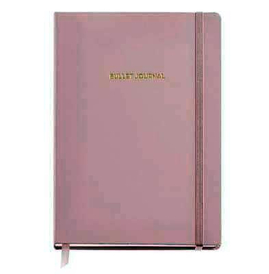 Cuaderno Miquelrius Rígido 48X210 96h. puntos 100g. C/Goma Bullet Rosa MR8149
