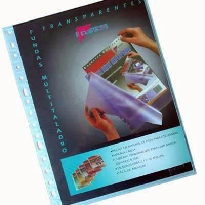 Funda Pryse 4220001 A4 P/10 multitaladro twill azul