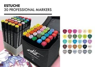 Estuche Luxury canvas gama artist 30 colores AB-0730
