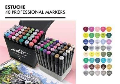 Estuche Luxury canvas gama artist 40 colores AB-0740
