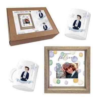 Set comunion Arguval 47771 marco foto+taza+cubilete niño banderola