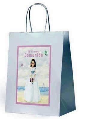 Bolsa Arguval comunion 47651 niña playa 15x21x8