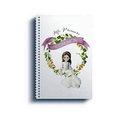 Bloc Arguval comunion 47046 90x130 80h.pautado 70g. Niña orla