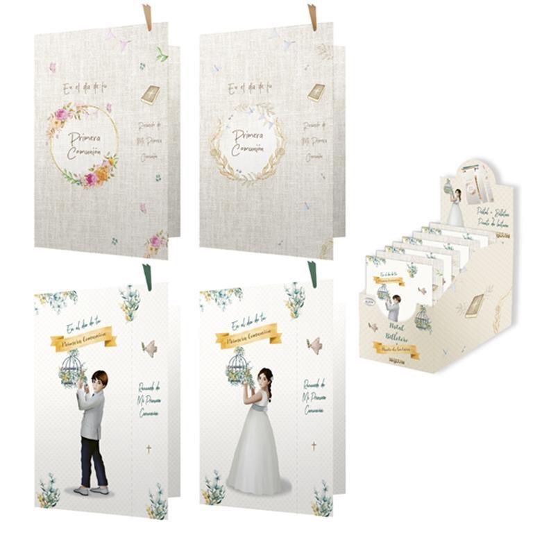 Postal+Punto lectura+billetero comunion Arguval 43978