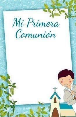 Estampa comunion Arguval 41646 P/24 Personalizable niño iglesia