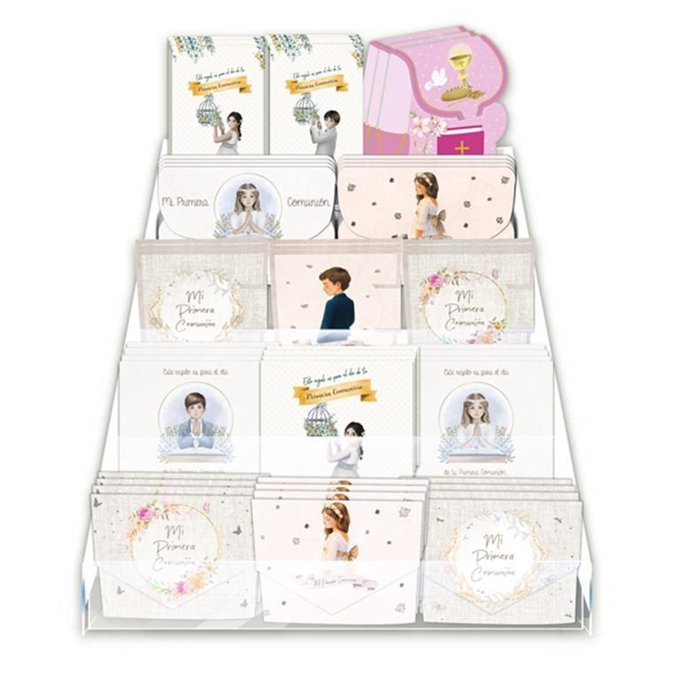 Expositor Arguval 39585 Billeteros comunion 240 unidades surtidas metacrilato