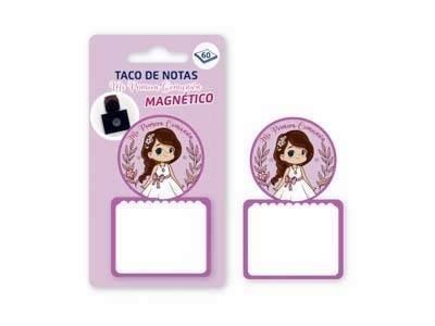 PRIMERA COMUNION TACO DE NOTAS MAGNETICO NIÑA 332093 POESSA
