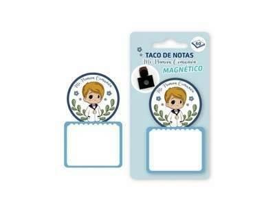 PRIMERA COMUNION TACO DE NOTAS MAGNETICO NIÑO 332094 POESSA