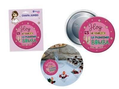 PRIMERA COMUNIÓN CHAPA GIGANTE NIÑA 332128 POESSA