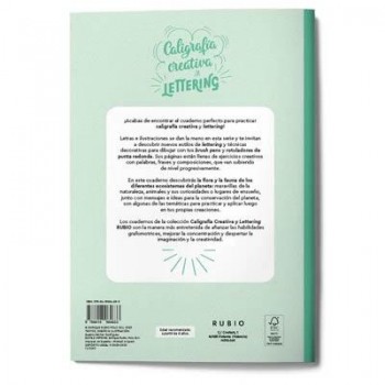 Cuaderno Rubio Caligrafia creativa y Lettering Naturaleza y medio ambiente LETT NATURALEZA