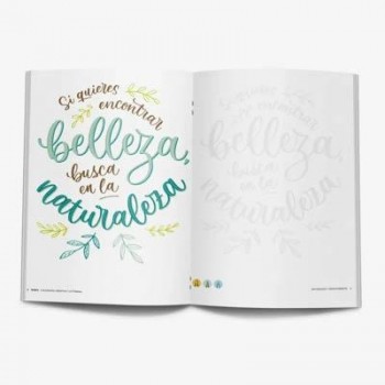 Cuaderno Rubio Caligrafia creativa y Lettering Naturaleza y medio ambiente LETT NATURALEZA