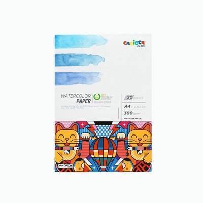 BLOC DE PAPEL PARA ACUARELAS A4 20 HOJAS 300GR 45223 CARIOCA