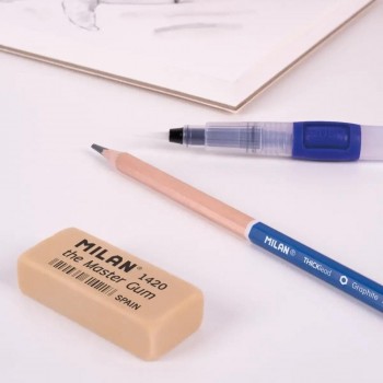 Lapices acuarelables Milan 0772142B03 caja 3 unidades grafito 2B