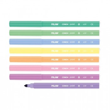 Rotulador Milan C/8 pastel 0612308P
