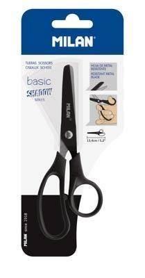 Blíster tijeras Basic Colour negro, serie especial Shadow BWM10341DW Milan