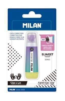 Blíster cinta correctora cilíndrica 5 mm x 6 m serie Sunset BWM10340SN Milan