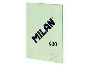 Libreta Milan 57242G48GR A4 48 hojas 95 gramos horizontal verde serie 430