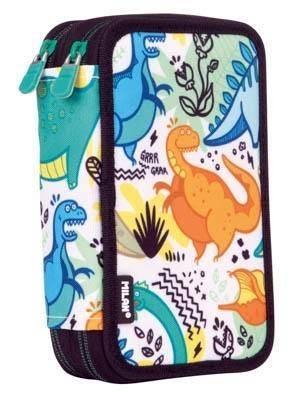 Plumier 2 pisos con contenido serie especial Dinos 081264DN Milan