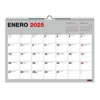 Calendario Miquelrius MR28224 18 meses pared basico 2024-2025 296x210