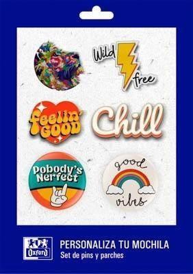 Set Oxford 400183035 parches, pins y chapas 6 unidades