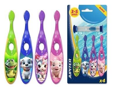 CEPILLO DIENTES INFANTIL 4 UDS + RELOJ ARENA 332139