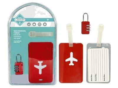 SET 2  UND VIAJE TARJETA IDENTIF Y CANDADO 332534