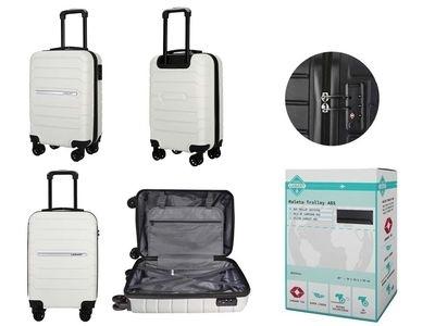 MALETA TROLLEY ABS 20'' BLANCA 332538