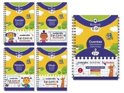 SET 4 LIBROS DE APRENDIZAJE REUTILIZABLES 330221