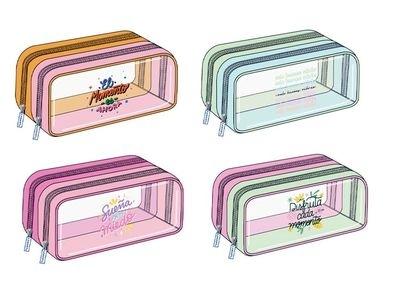 PORTATODO PVC DOBLE CREMALLERA FRASES 332297