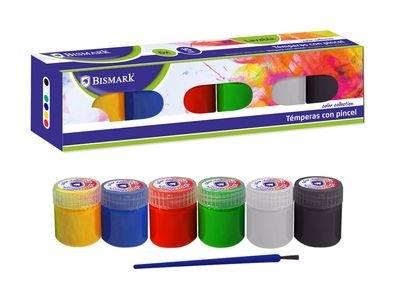 TEMPERAS 15ML C/ PINCEL 6 COLORES BASICOS 332246