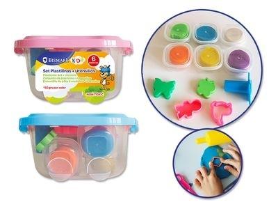 CAJA PLASTILINA 6 COLORES + UTENSILIOS 332454