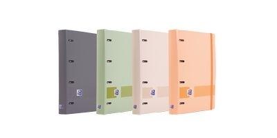 Carpebloc Oxford 400187769 A4+ 4 anillas 35mm 100H 90G Dots puntos Boreal aterciopelado