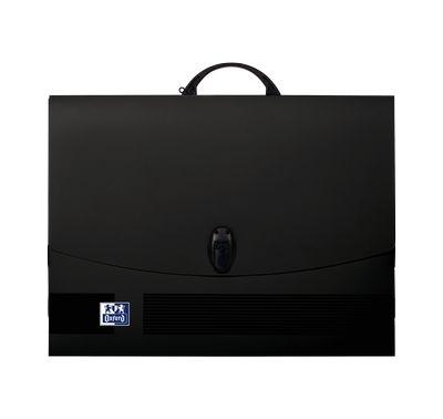 Carpeta dibujo Oxford A3+ negro solapas 400179711 con asa