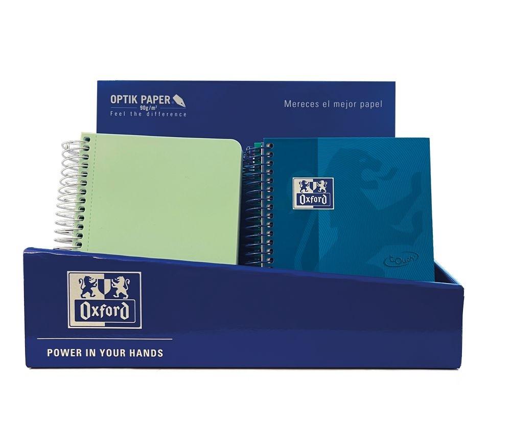 Expositor Oxford 400187843 Bloc Europeanbook  A6 80 hojas 5x5 12 unidades colores surtidos