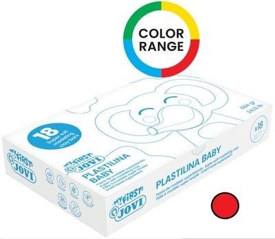 MY FIRST PLASTILINA Baby Caja 18UDS. 38g rojo 37005 JOVI