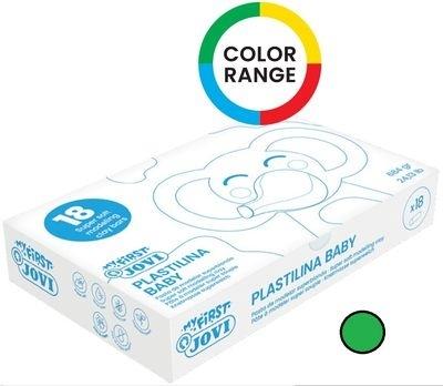 MY FIRST PLASTILINA Baby Caja 18UDS. 38g verde 37010 JOVI