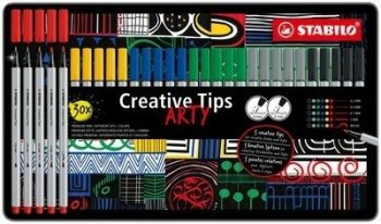 Rotulador Stabilo Creative Tips Arty Line C/30 uds. std. Metal 89/30-6-1-20