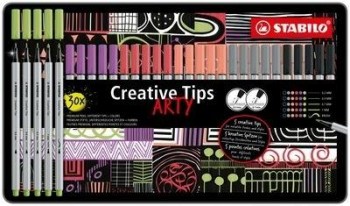 Rotulador Stabilo Creative Tips Arty Line C/30 uds. std pastel metal 89/30-6-2-20