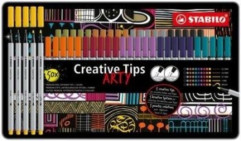 Rotulador Stabilo Creative Tips Arty Line C/50 uds. std metal 89/50-6-20