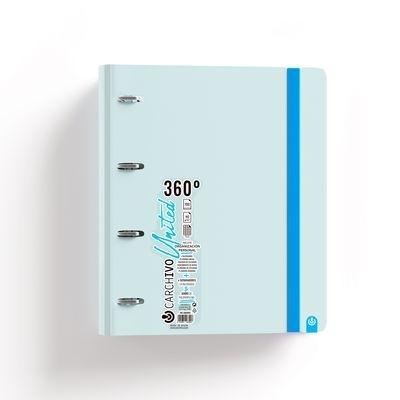 Carpebloc Carchivo 12487410 A4 4 anillas 35mm 100H 90G 5x5 United Neon Azul