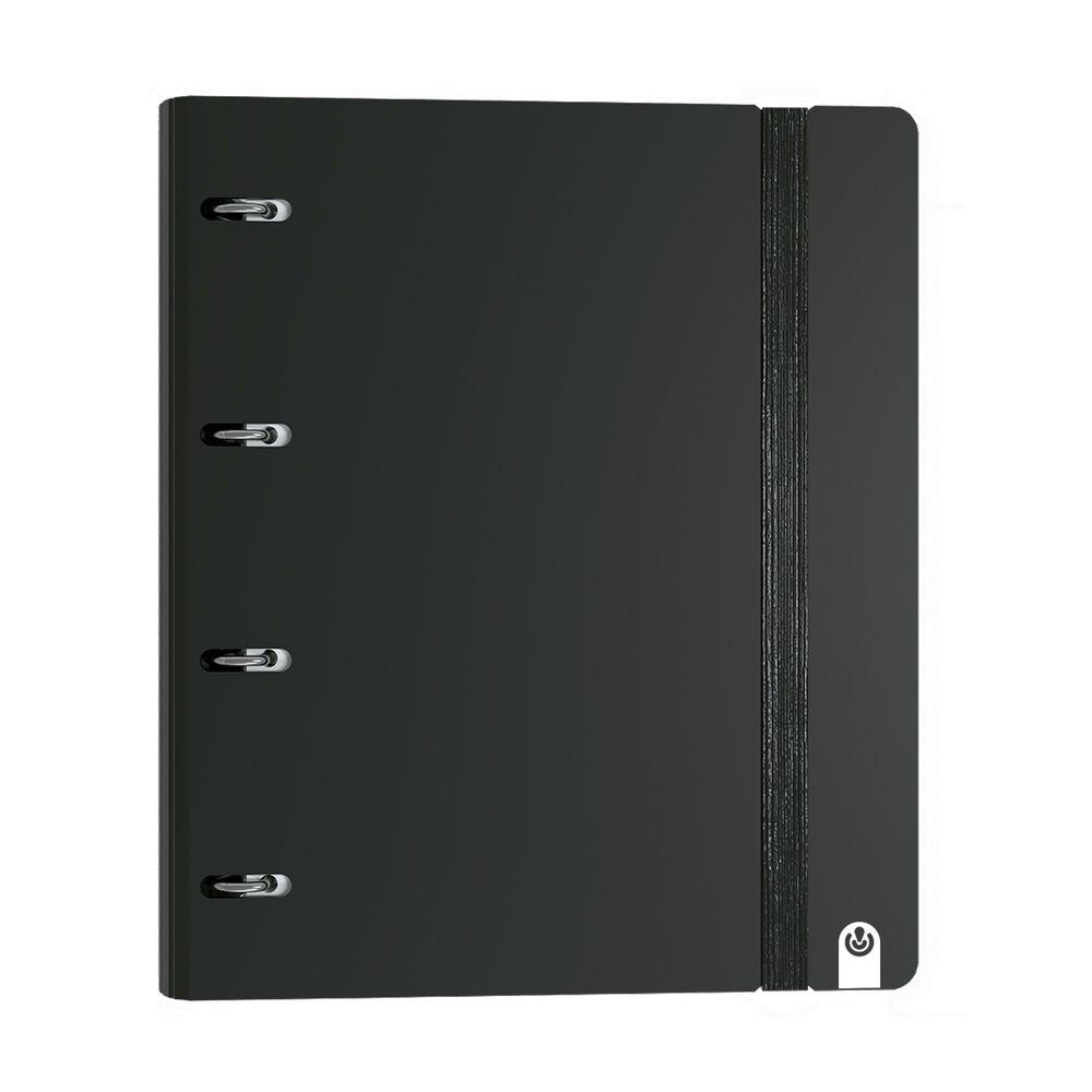 Carpebloc Carchivo 12407406 A4 4 anillas 35mm 100H 90G 5x5 Foam Style Negro