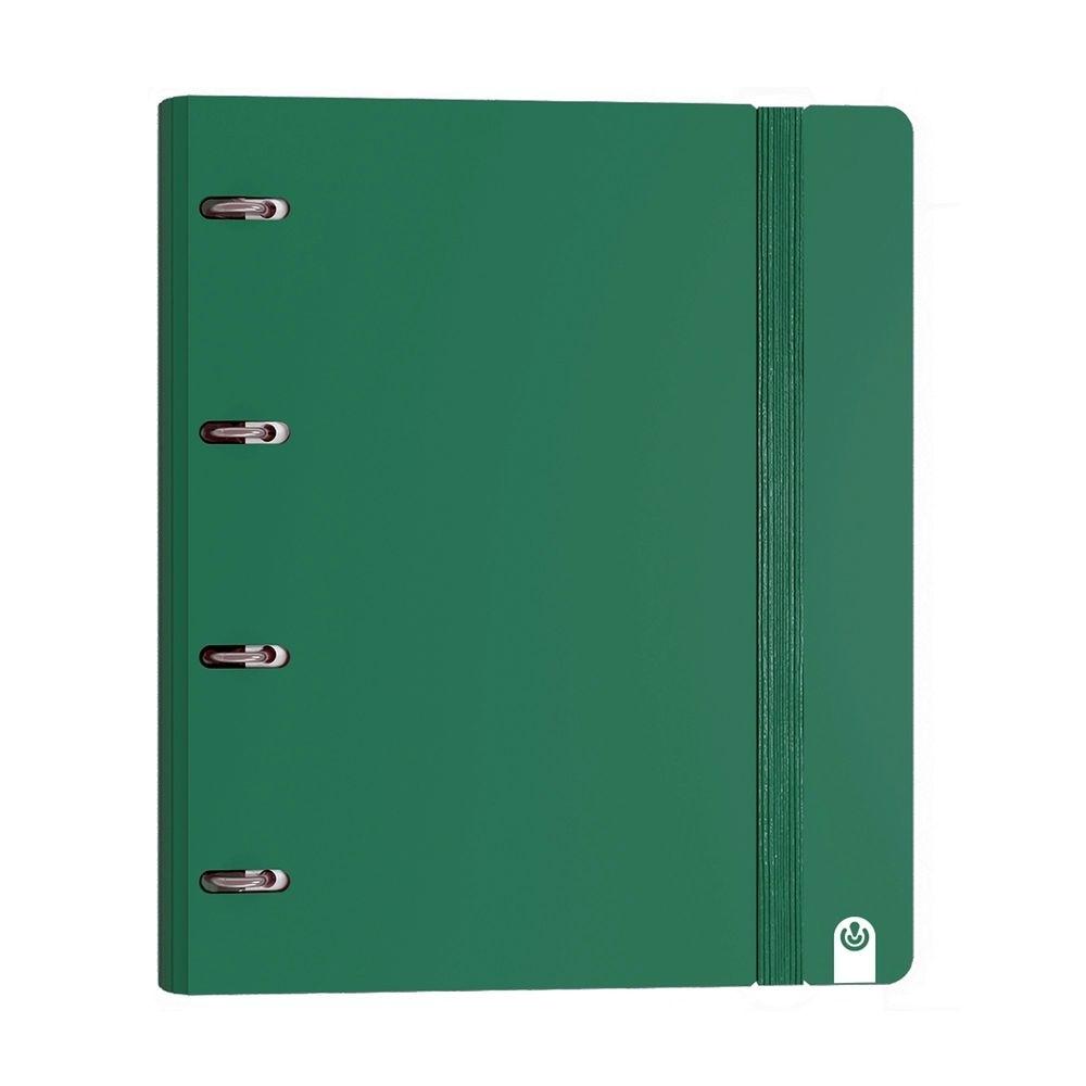 Carpebloc Carchivo 12407416 A4 4 anillas 35mm 100H 90G 5x5 Foam Style Verde