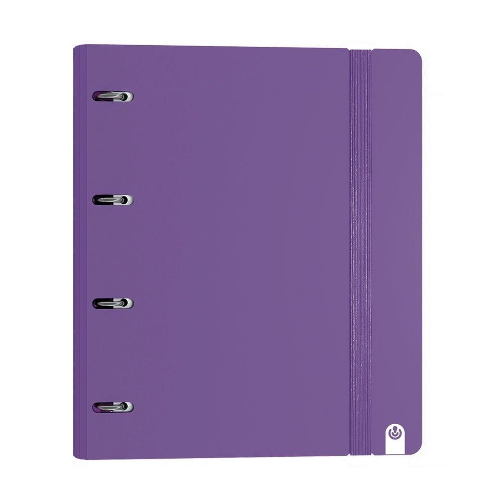 Carpebloc Carchivo 12407462 A4 4 anillas 35mm 100H 90G 5x5 Foam Style Violeta