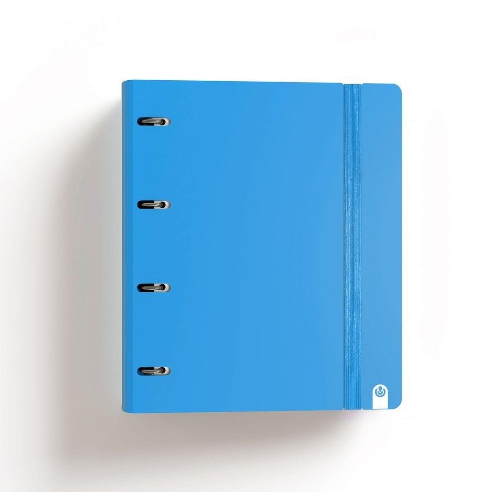 Carpebloc Carchivo 12467410 A4 4 anillas 35mm 100H 90G 5x5 Soft Pastel Azul