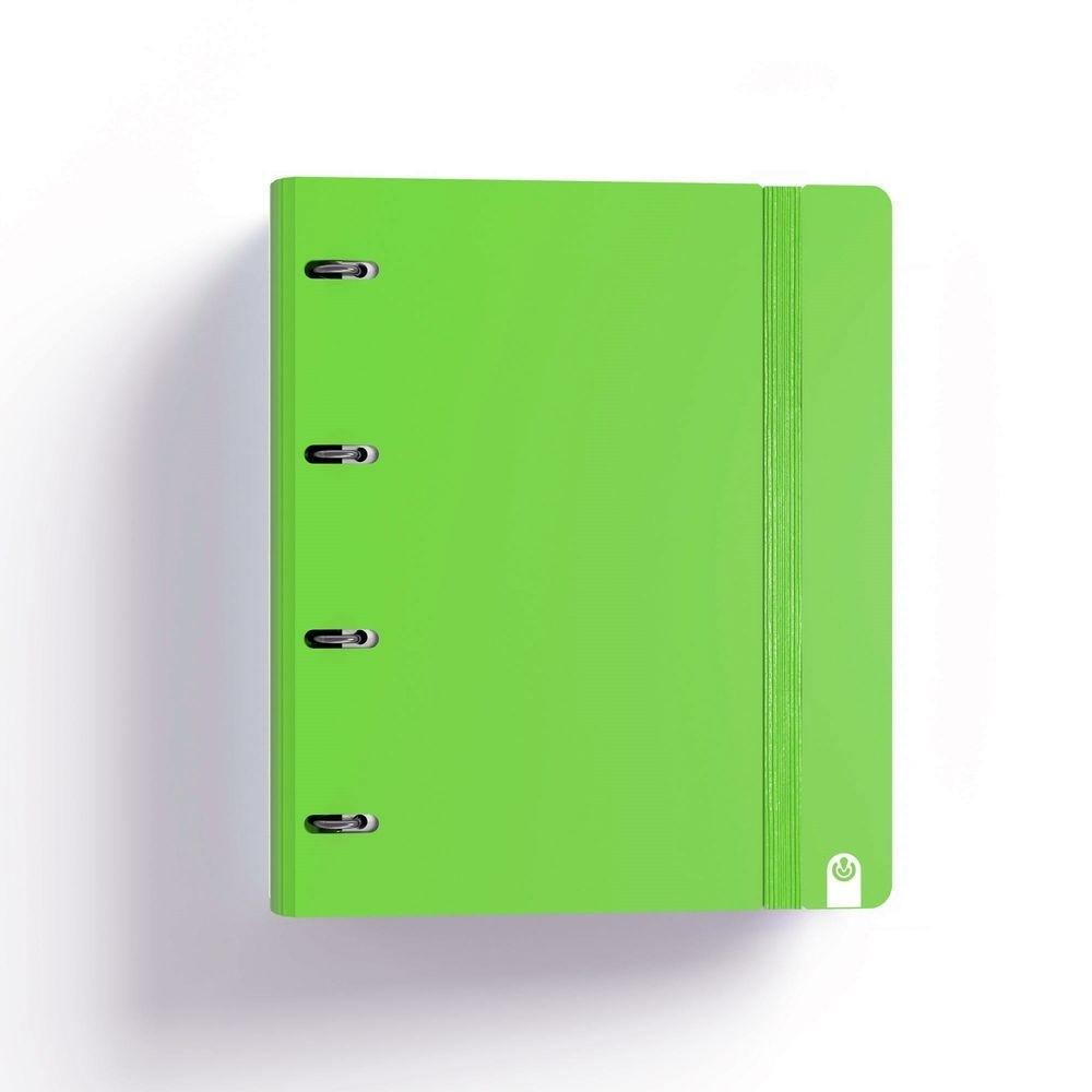 Carpebloc Carchivo 12467421 A4 4 anillas 35mm 100H 90G 5x5 Soft Pastel Verde