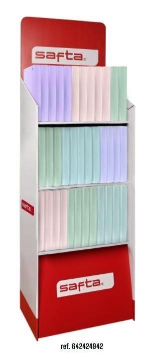 Expositor Safta 542424942 Carpebloc 36 unidades 360º Colores pastel Surtido