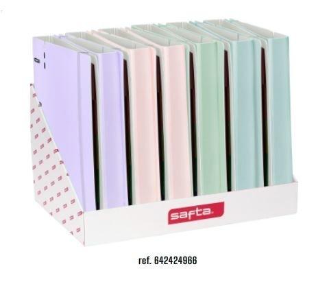 Expositor Safta 542424966 Carpebloc 12 unidades 360º Colores pastel Surtidos