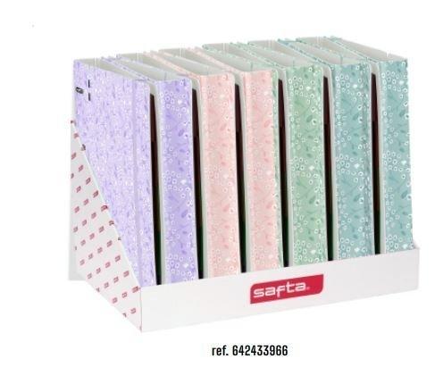 Expositor Safta 542433966 Carpebloc 12 unidades 360º Flores Colores pastel Surtidos