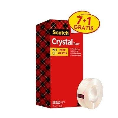 Cinta adhesiva 3M 7100026961 SCOTCH Cristal rollo 33x19 8 unidades 600 61933R8
