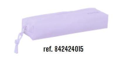 842424015 PORTATODO RECTANGULAR C/GOMA ELAST. 22CM SAFTA LILA PASTEL SAFTA